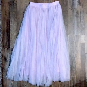 Altar’d State • lilac midi tulle skirt • size Small